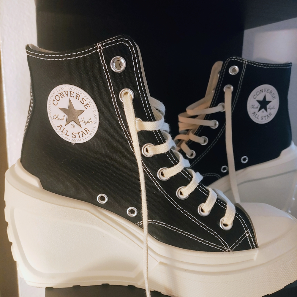 Converse Women's Black Platform Sneakers